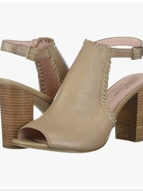 Kate Spade New York Orelene Taupe Block Heel Sandals Womens Sz 8.5M
